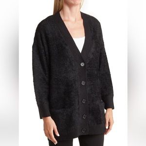 NWT Nordstrom Eyelash Fuzzy Cardigan Sweater